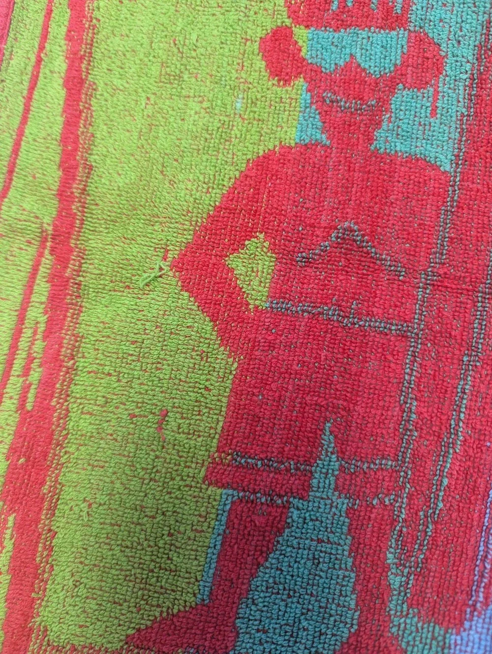 Jay Franco 100% Cotton Colorful Vtg Beach Towel Surfer Volleyball Fish 25